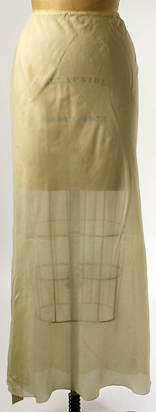 Evening ensemble, Marcelle Chaumont (French, 1940–1953), (a, b) metal thread
(c) silk, French