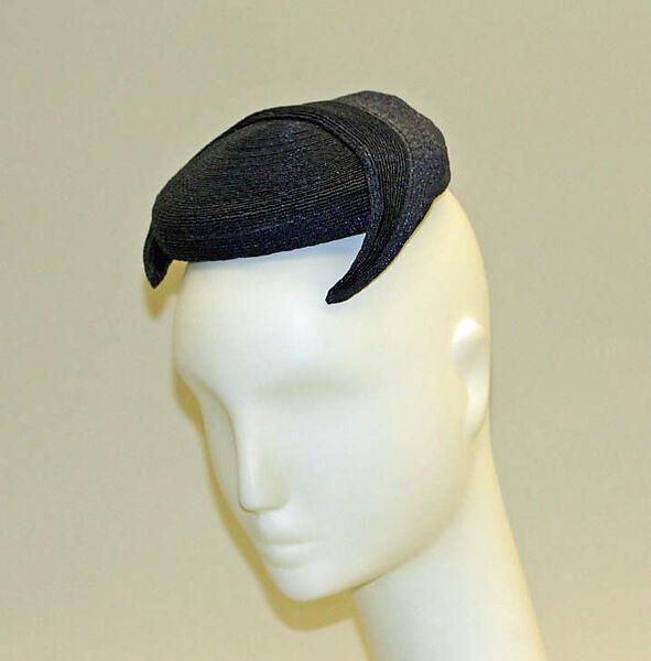 Hat, House of Dior (French, founded 1946), straw, French 