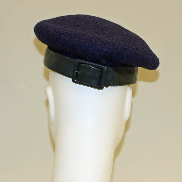 Hat, House of Dior (French, founded 1946), wool, leather, cotton, French