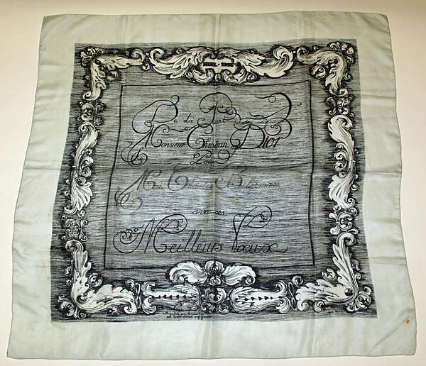 Scarf, House of Dior (French, founded 1946), silk, French 