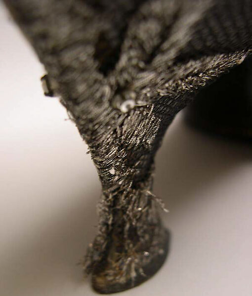 Evening shoes, House of Dior (French, founded 1946), silk, nylon, leather, metallic thread, plastic, glass, French