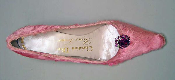 Shoes, House of Dior (French, founded 1946), silk, French
