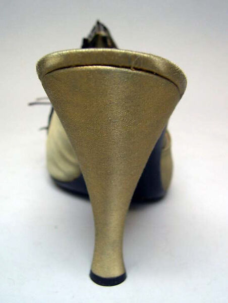 Evening shoes, House of Dior (French, founded 1946), silk, feather, French