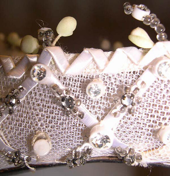 Wedding shoes, House of Dior (French, founded 1946), silk, nylon, glass, metal, plastic, French