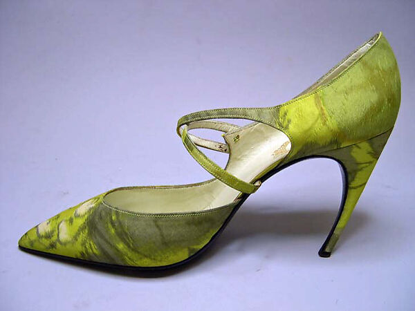 Shoes, House of Dior (French, founded 1946), silk, French 