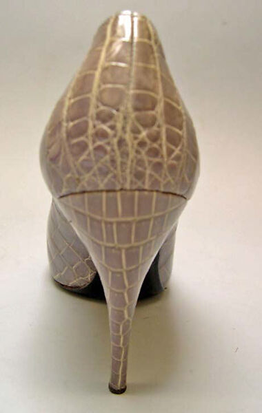 Shoes, House of Dior (French, founded 1946), leather, metal, French