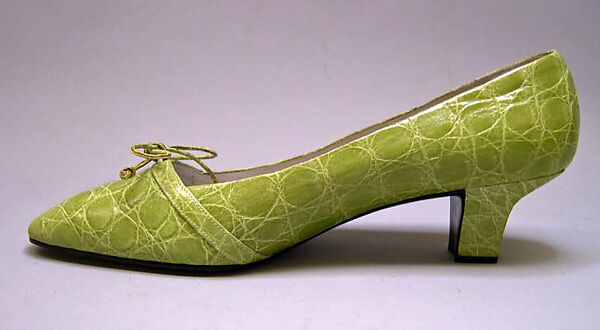 Shoes, House of Dior (French, founded 1946), turtle skin, French 