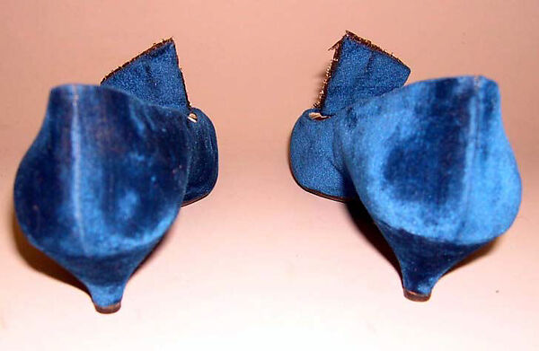 Evening shoes, House of Dior (French, founded 1946), silk, leather, glass, metal, plastic, French