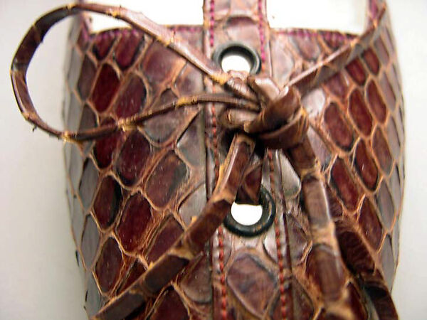 Shoes, House of Dior (French, founded 1946), lizard skin, wood, metal, French