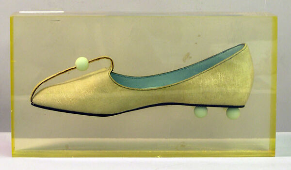 Shoes, Christian Dior (French, Granville 1905–1957 Montecatini), straw, plastic, French