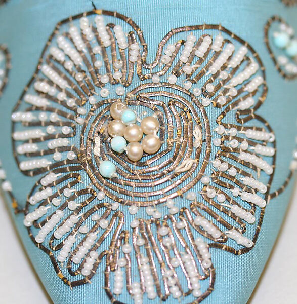 Evening shoes, Christian Dior (French, Granville 1905–1957 Montecatini), silk, metallic thread, plastic, glass, French