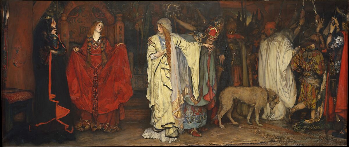 "King Lear," Act I, Scene I, Edwin Austin Abbey (American, Philadelphia, Pennsylvania 1852–1911 London), Oil on canvas, American