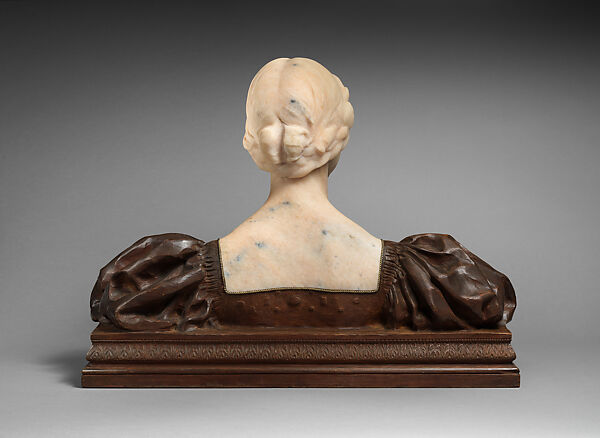 La Jeunesse, Herbert Adams (American, West Concord, Vermont 1858–1945 New York), Applewood, marble, paste jewels, and twisted wire, American