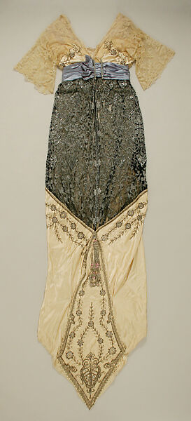 Evening dress, silk, American