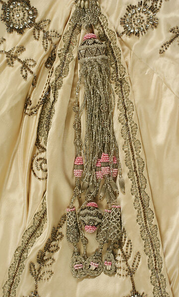 Evening dress, silk, American
