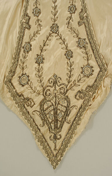 Evening dress, silk, American