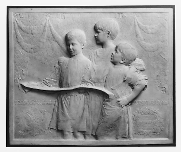 Singing Boys, Herbert Adams (American, West Concord, Vermont 1858–1945 New York), Marble, American 