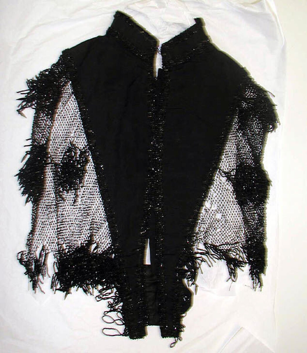 Cape, silk, jet, American