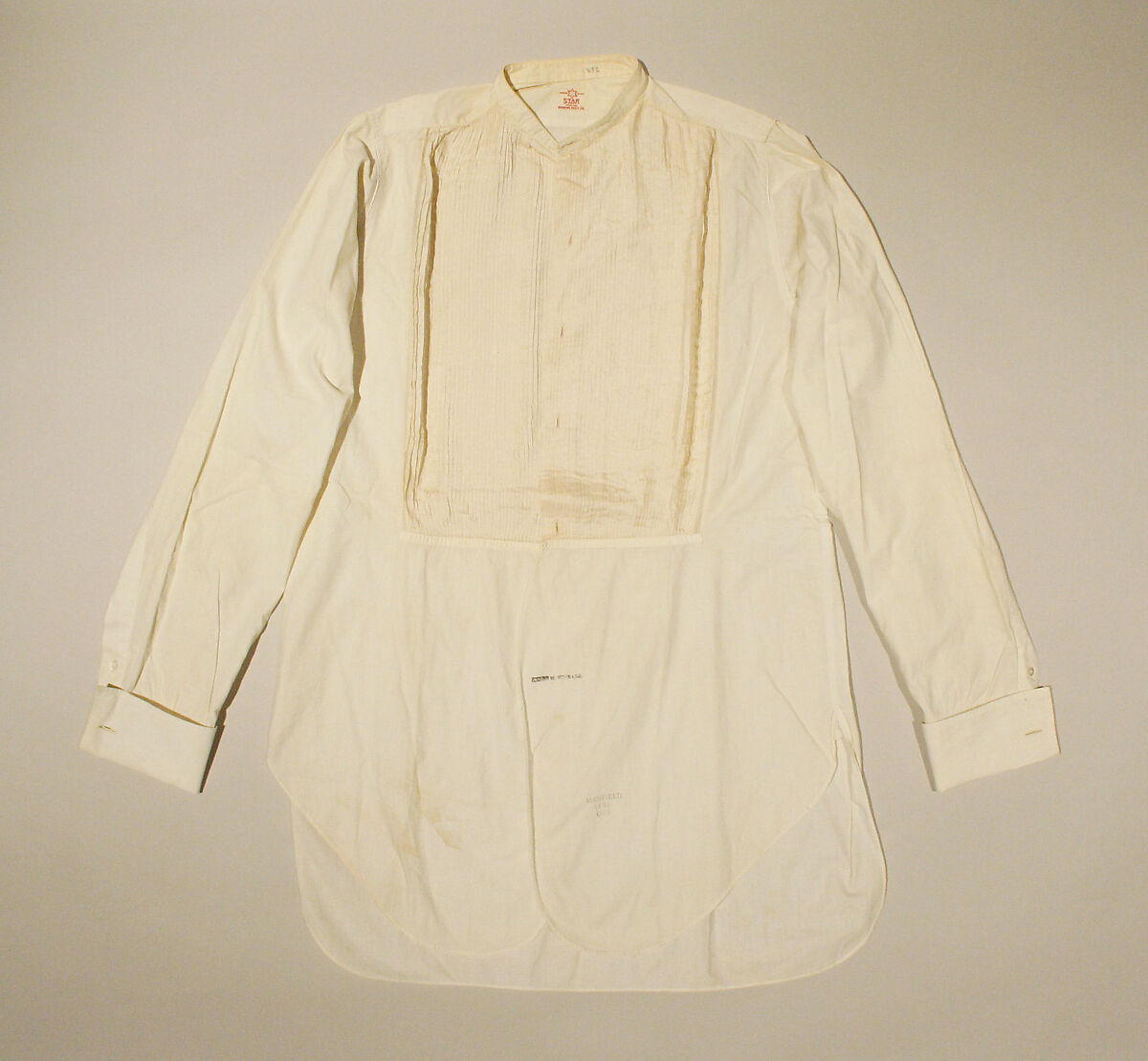 Dress shirt, linen, silk, American 