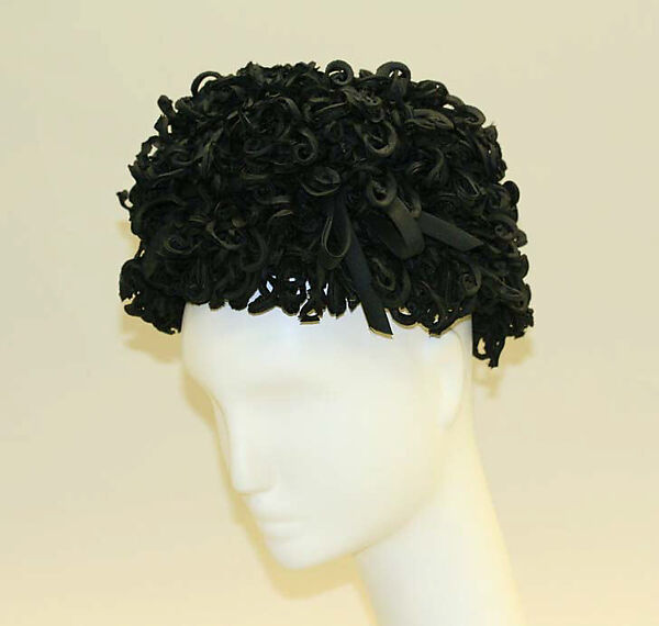 Hat, Yves Saint Laurent (French, founded 1937), silk, French 