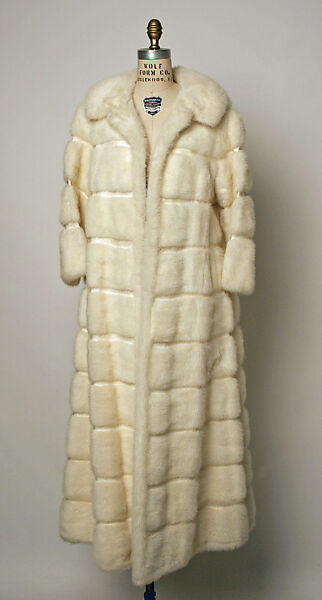Coat, House of Dior (French, founded 1946), fur (mink), leather, silk, French 
