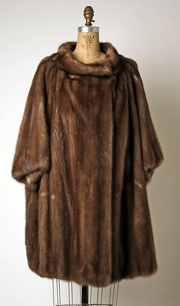 Coat, House of Dior (French, founded 1946), fur, leather, French 