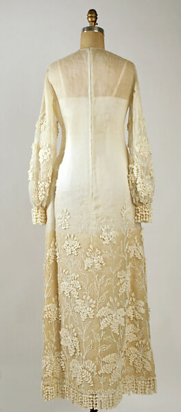 Wedding ensemble, House of Dior (French, founded 1946), cotton, beading, French