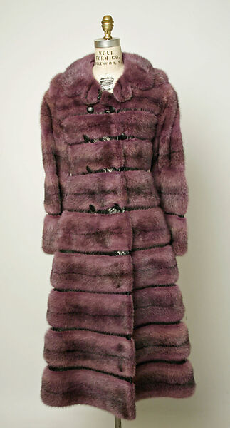 Coat, House of Dior (French, founded 1946), fur, leather, French 