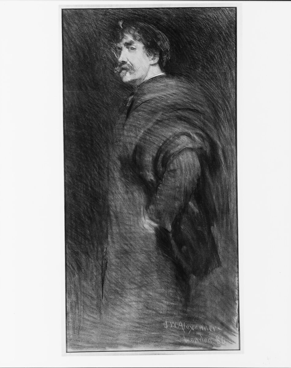 James McNeill Whistler, John White Alexander (American, Allegheny, Pennsylvania 1856–1915 New York), Charcoal on paper, American 