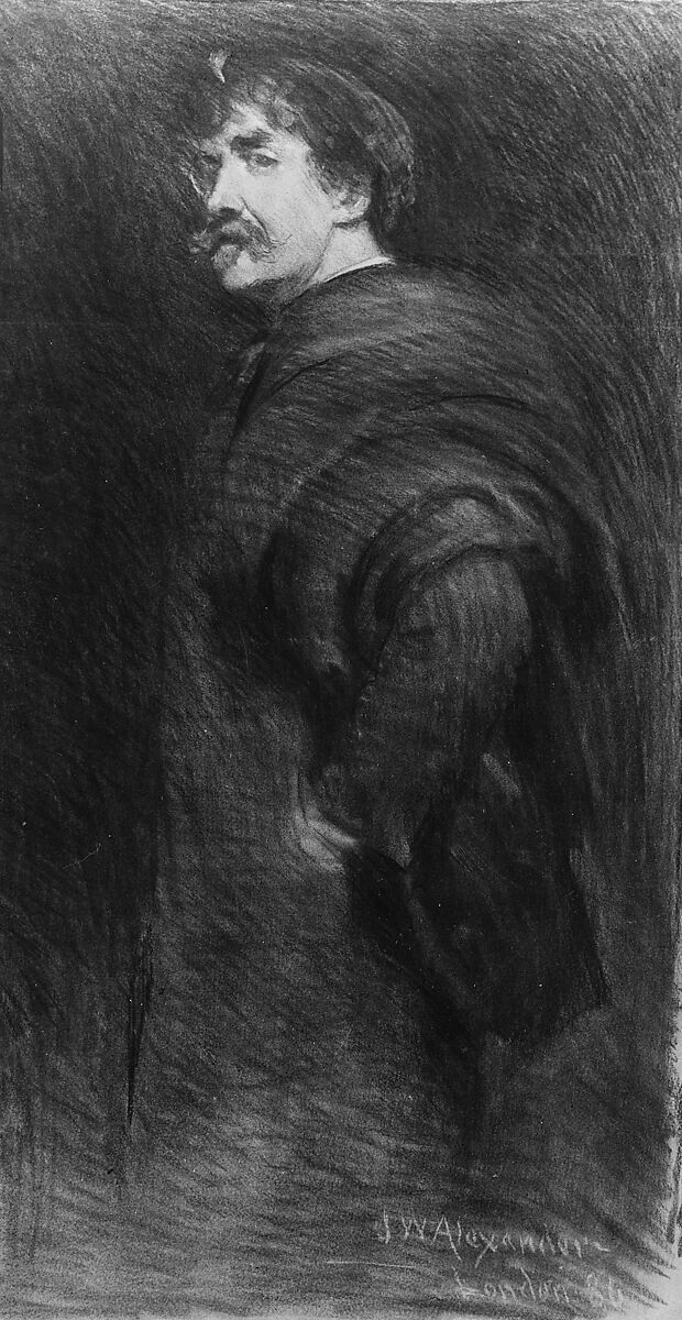 James McNeill Whistler, John White Alexander (American, Allegheny, Pennsylvania 1856–1915 New York), Charcoal on paper, American
