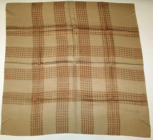 Scarf, House of Dior (French, founded 1946), silk, French 