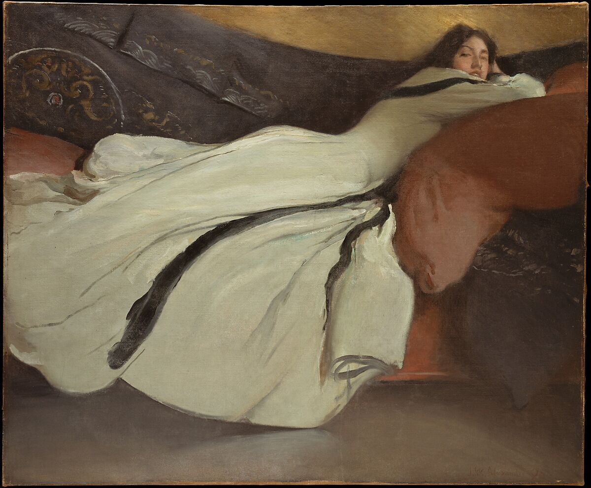 Repose, John White Alexander (American, Allegheny, Pennsylvania 1856–1915 New York), Oil on canvas, American 