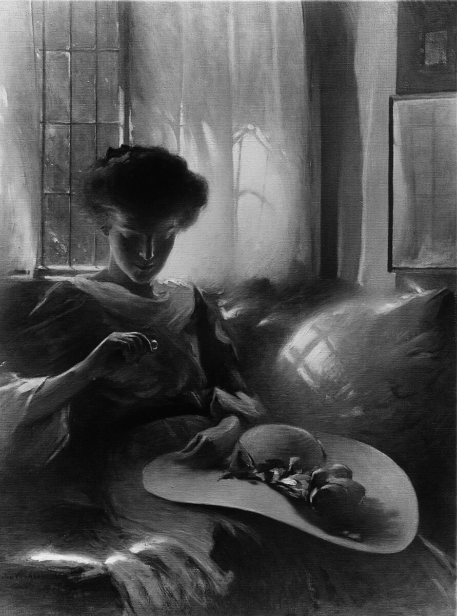 The Ring, John White Alexander (American, Allegheny, Pennsylvania 1856–1915 New York), Oil on canvas, American