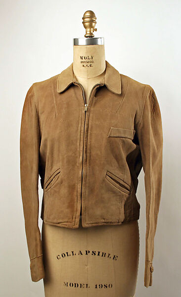 Jacket, leather, American or European 