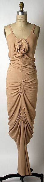 Evening dress, Edward Molyneux (French (born England), London 1891–1974 Monte Carlo), synthetic fiber, French 