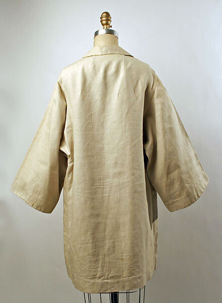 Coat, linen, shell, American or European