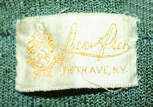 Suit, silk, American or European
