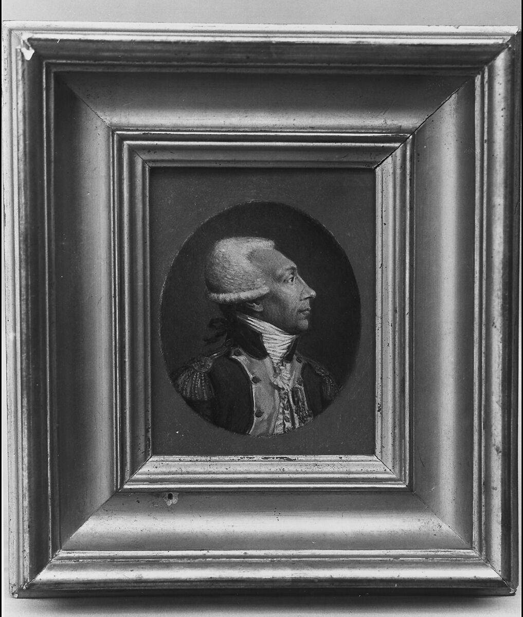 Portrait of the Marquis de Lafayette, William P. Babcock (1826–1899), Oil on wood, American 