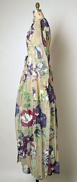 Tea gown, Cristobal Balenciaga (Spanish, Guetaria, San Sebastian 1895–1972 Javea), silk, French
