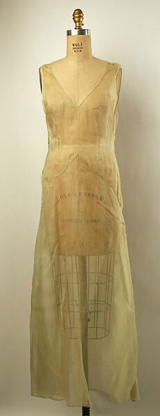 Dress, cotton, silk, French