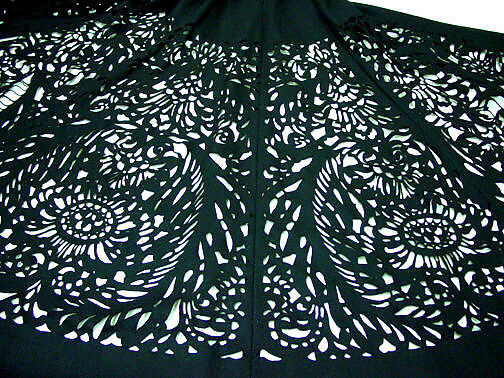 Evening coat, wool, American or European