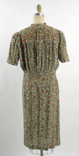 Ensemble, silk, wool, American or European