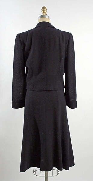 Suit, Miss Louise Barnes Gallagher, wool, American