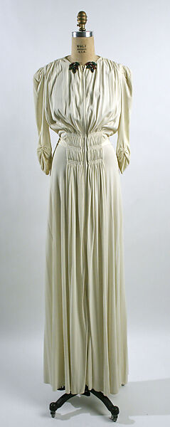 Evening dress, acetate, American 