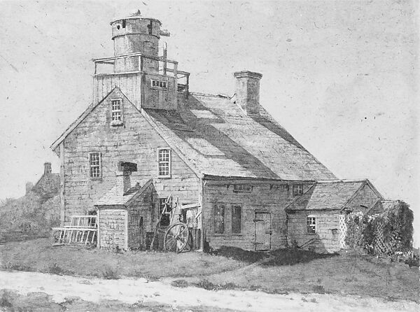 Coast Guard Station, Albertus H. Baldwin (1865–1935), Watercolor, gouache, and gum arabic on buff, oatmeal wove paper, American 