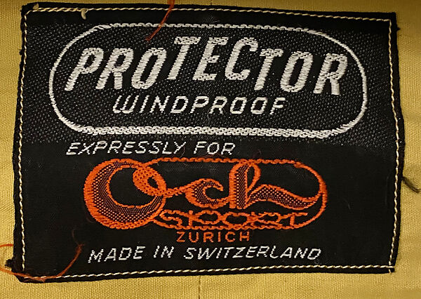 Ski jacket, Och Sport (Swiss), cotton, Swiss