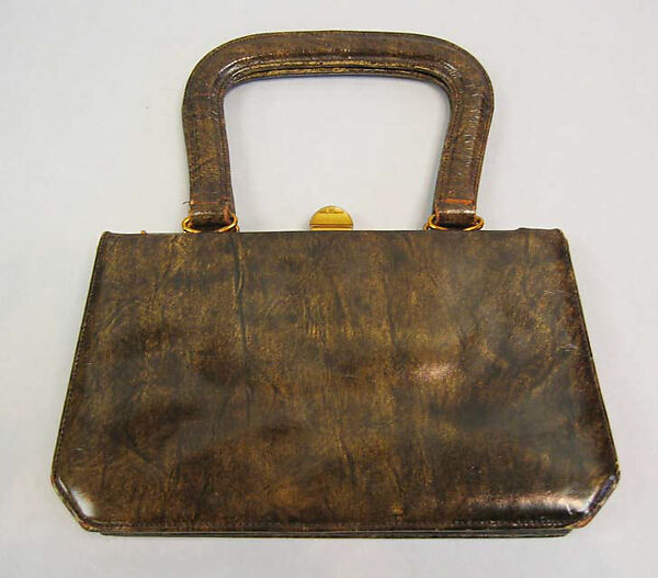 Purse, Milch, leather, metal, German 