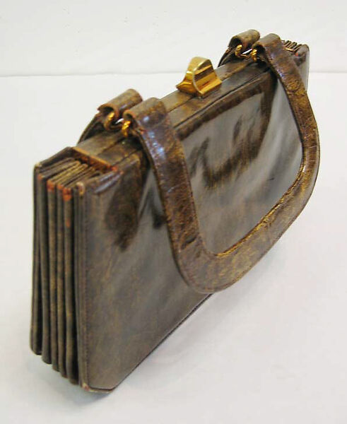 Purse, Milch, leather, metal, German