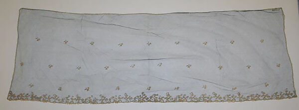 Veil, silk, linen, probably French 