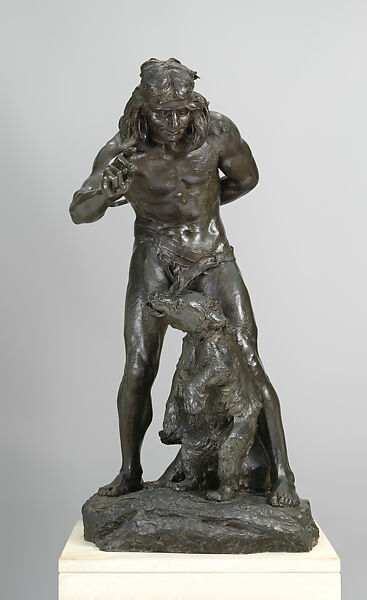 Bohemian Bear Tamer, Paul Wayland Bartlett (American, New Haven, Connecticut 1865–1925 Paris), Bronze, American 